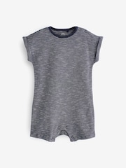 Navy Blue Baby Rompers 4 Pack - Image 3 of 5