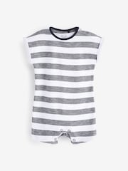 Navy Blue Baby Rompers 4 Pack - Image 5 of 5