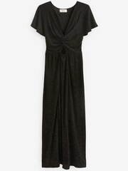 Black Cutout Sparkle Midi Dress - Image 5 of 5
