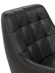 Dorel Home Black Europe Brayden Faux Leather Accent Chair - Image 4 of 4