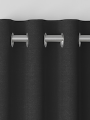 Ebony Black Paso Made To Measure Curtains - Image 7 of 9