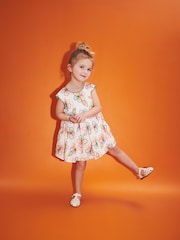 Pink/Green Embroidered Cotton Dress (3mths-8yrs) - Image 2 of 8