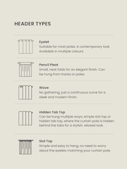 Oyster Natural Harvi Made To Measure Curtains - Image 4 of 9