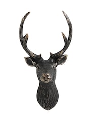 Metal Effect 3D Stag Head Wall Art - Image 2 of 4