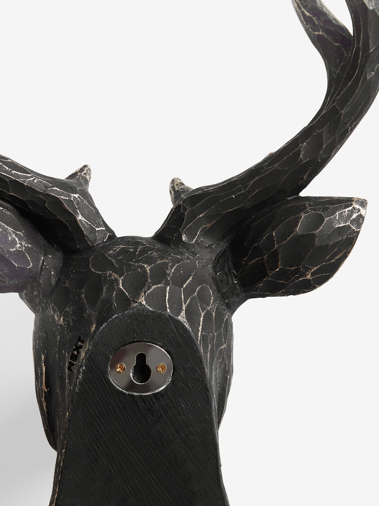 Metal Effect 3D Stag Head Wall Art - Image 3 of 4