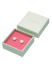 Ted Baker Silver Tone HAN: Crystal Heart Earrings - Image 6 of 11