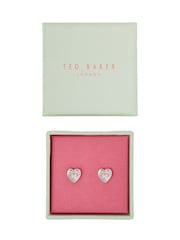 Ted Baker Silver Tone HAN: Crystal Heart Earrings - Image 7 of 11