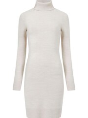 French Connection Brown Babysoft Roll Neck Dress - Image 4 of 4