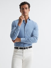 Reiss Black Cooper Grained Leather Belt - Image 2 of 7