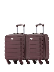Flight Knight EasyJet Underseat 45x36x20cm 4 Wheel ABS Hard Case Cabin Carry On Suitcase Set Of 2 - Image 1 of 6