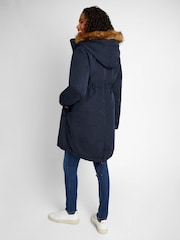 JoJo Maman Bébé Navy Blue 5-in-1 All Seasons Maternity Parka - Image 2 of 10