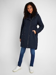JoJo Maman Bébé Navy Blue 5-in-1 All Seasons Maternity Parka - Image 3 of 10