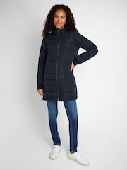 JoJo Maman Bébé Navy Blue 5-in-1 All Seasons Maternity Parka - Image 5 of 10