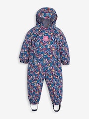 أزرق كحلي غابة - JoJo Maman Bébé Pack Away Waterproof Puddlesuit - صورة 2 من 5