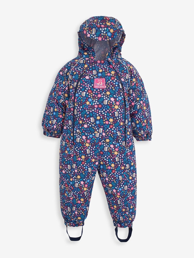 Marineblau/Wald - JoJo Maman Bébé verstaubarer, wasserdichter Spielanzug - Bild 2 von 5 Marineblau/Wald - JoJo Maman Bébé verstaubarer, wasserdichter Spielanzug - Bild 2 von 5
