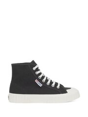Superga 2696 Stripe Black Trainers - Image 1 of 4