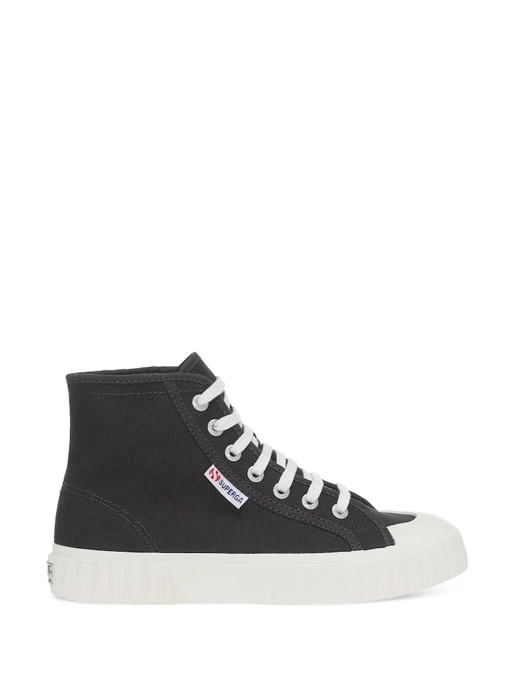 Superga 2696 Stripe Black Trainers - Image 1 of 4