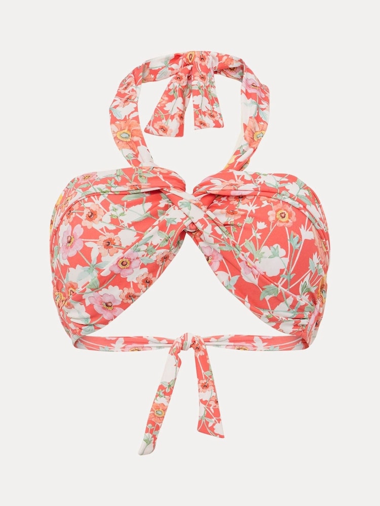 Phase Eight Jasmin Red Floral Bikini Top - Image 5 of 5
