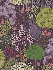 Graham & Brown Purple Fable Plum 10M Wallpaper - Image 2 of 3