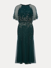 Phase Eight Grey Lumi Short Tulle Beaded Dress - Image 7 of 7