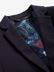 Navy Blue Premium Wool Suit Jacket (4-16yrs) - Image 3 of 5