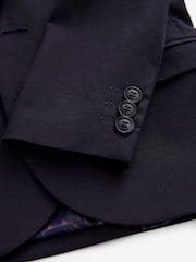 Navy Blue Premium Wool Suit Jacket (4-16yrs) - Image 5 of 5
