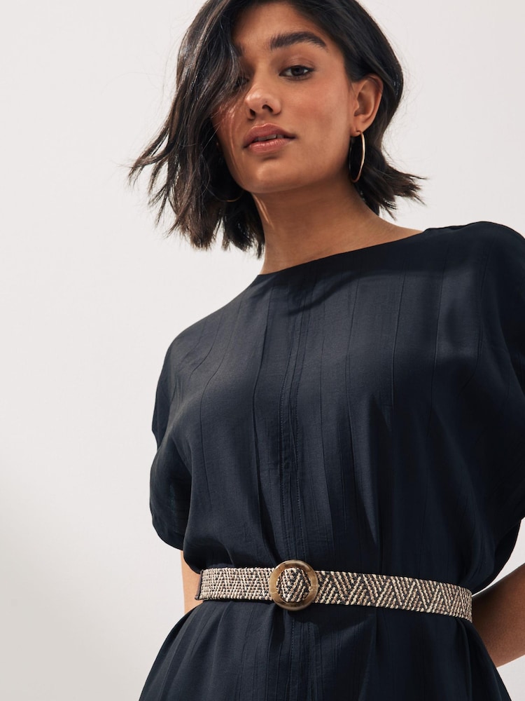 Brown Skinny Raffia Belt - Image 1 of 4