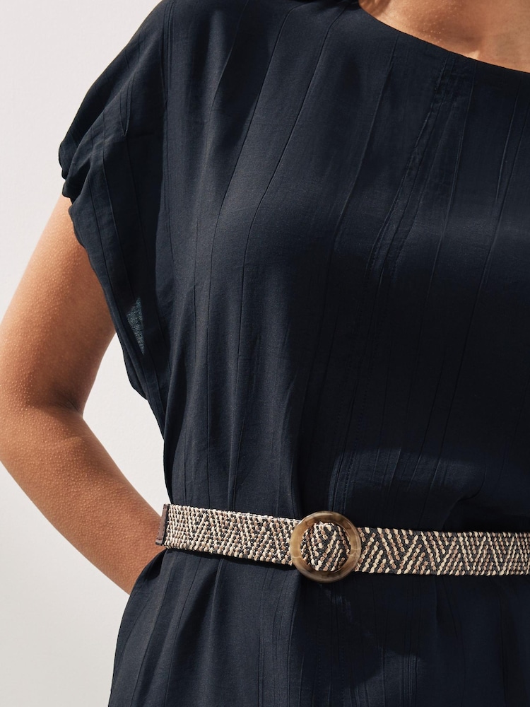 Brown Skinny Raffia Belt - Image 2 of 4