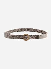 Brown Skinny Raffia Belt - Image 3 of 4