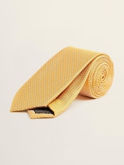 MOSS Yellow Textured Tie - Image 1 of 2