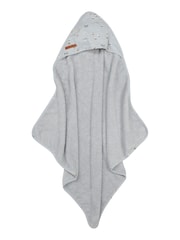 Little Dutch Blue Sailors Bay 100% Cotton Hooded Towel - Image 1 of 2