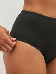 Black Full Brief Medium Flow Essential Period Knickers 3 Pack - Image 5 of 5