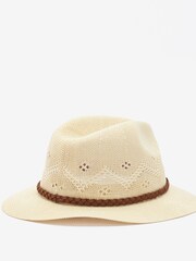 Barbour® Cream Flowerdale Trilby Hat - Image 3 of 4