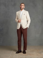 Stone Natural Signature Leomaster Linen Blazer - Image 2 of 13