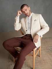 Stone Natural Signature Leomaster Linen Blazer - Image 4 of 13