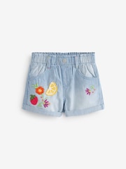 Denim Blue Crochet Shorts (3mths-7yrs) - Image 5 of 6