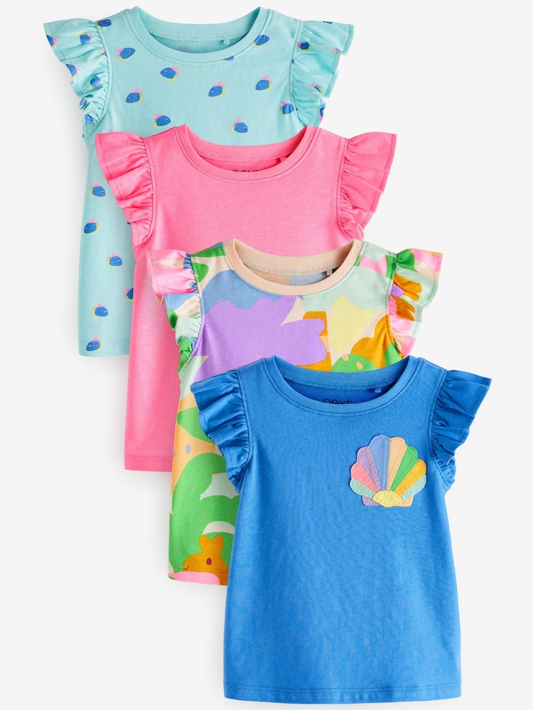 Bright Vests 4 Pack (3mths-7yrs) - Image 1 of 2