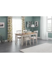 Julian Bowen Cream Davenport 4 Seater Dining Set - Image 1 of 3
