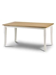 Julian Bowen Cream Davenport 4 Seater Dining Set - Image 2 of 3