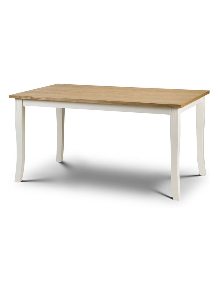Julian Bowen Cream Davenport 4 Seater Dining Set - Image 2 of 3