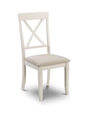 Julian Bowen Cream Davenport 4 Seater Dining Set - Image 3 of 3