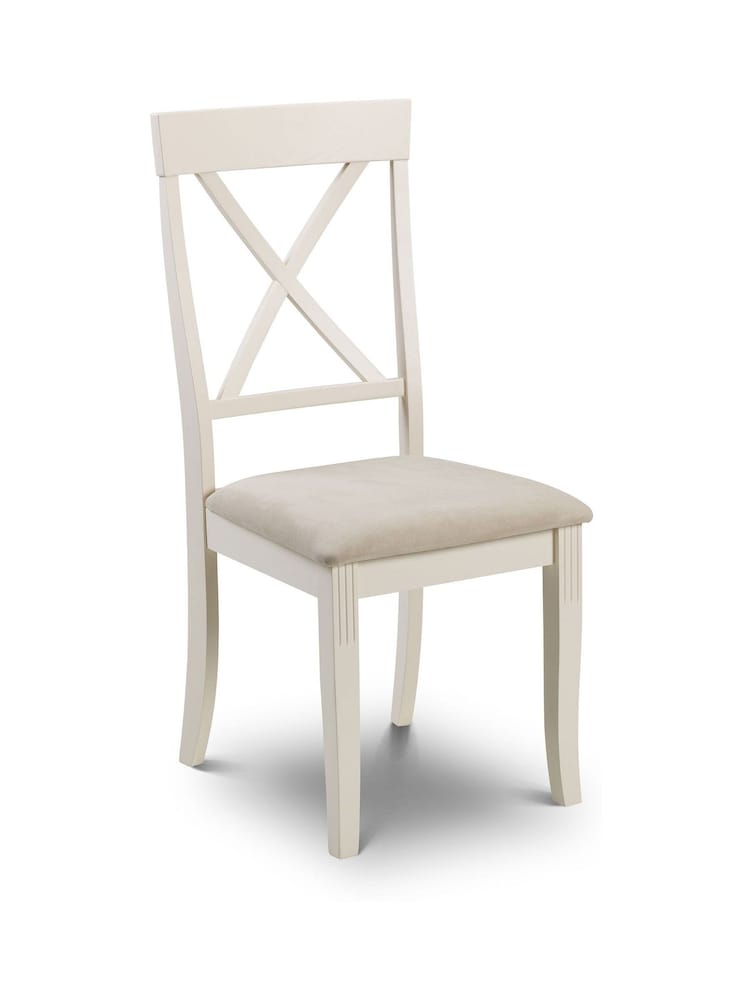 Julian Bowen Cream Davenport 4 Seater Dining Set - Image 3 of 3