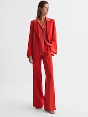 Reiss Coral Maia Single Breasted Split Sleeve Tailored Fit Blazer - Image 3 of 7