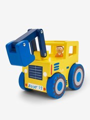 JoJo Maman Bébé Yellow Wooden Digger Toy - Image 3 of 9