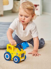 JoJo Maman Bébé Yellow Wooden Digger Toy - Image 4 of 9