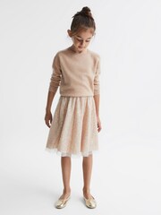 Reiss Nude Jude 4-9 yrs Knee Length Tulle Skirt - Image 1 of 7