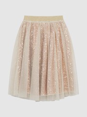Reiss Nude Jude 4-9 yrs Knee Length Tulle Skirt - Image 2 of 7