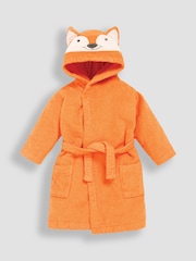 JoJo Maman Bébé Rust Fox Cotton Towelling Robe - Image 4 of 6