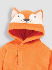 JoJo Maman Bébé Rust Fox Cotton Towelling Robe - Image 5 of 6