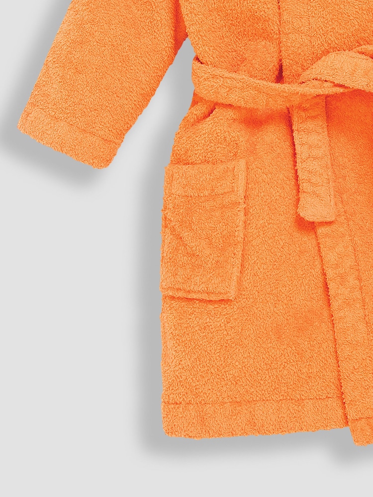 JoJo Maman Bébé Rust Fox Cotton Towelling Robe - Image 6 of 6